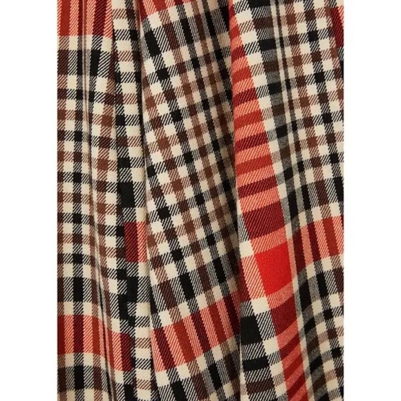 FREE PEOPLE Jules Plaid High Rise Flared Plant Trousers | Size 0 - Picture 4 of 9